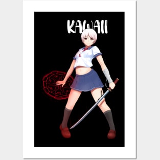 kawaii jutsu fighter girl Posters and Art